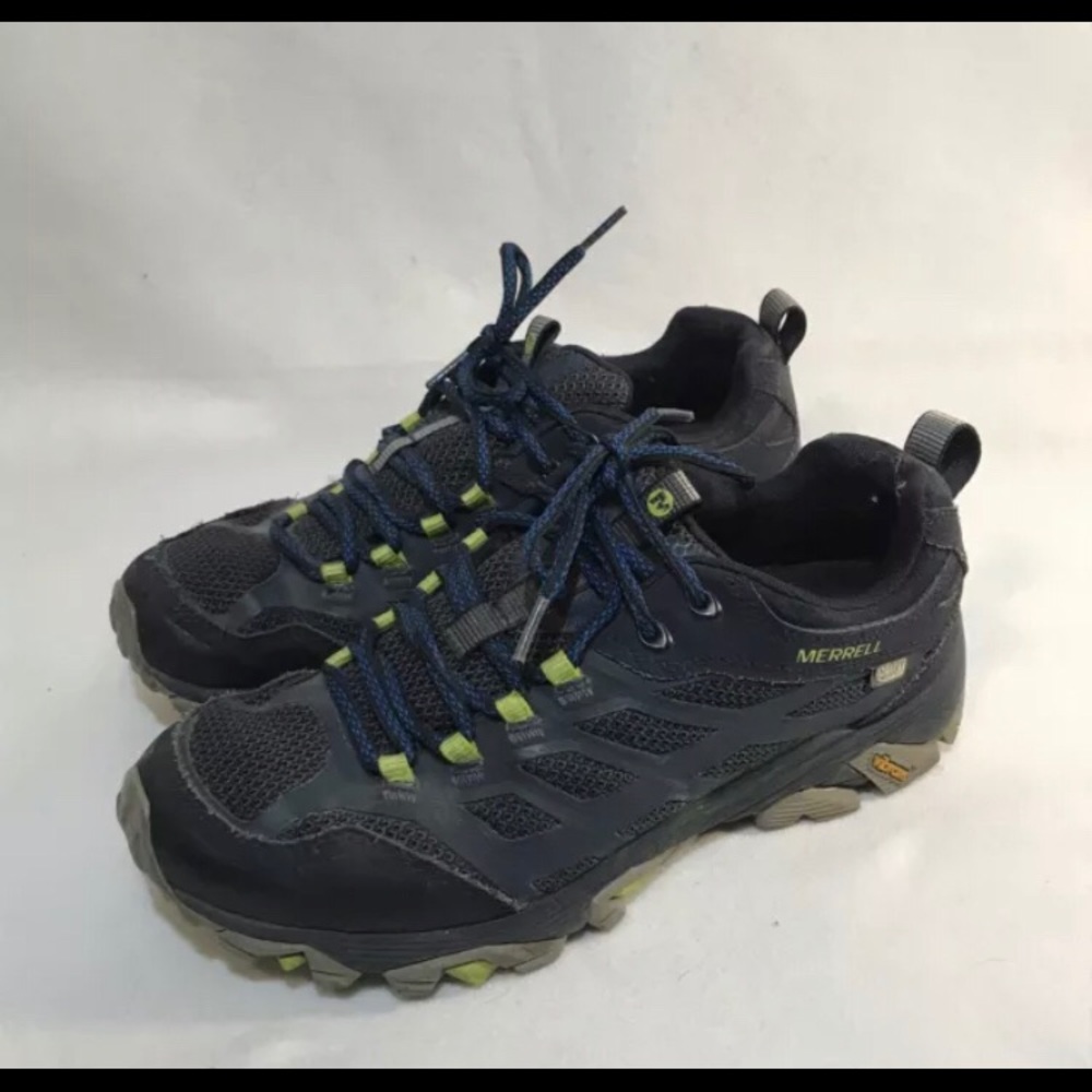 Merrell Men's Size 8 Athletic Hiking Shoes NOVA Blue J066519 Vibram Sole